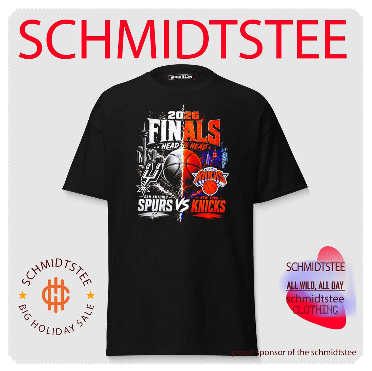 Finals 2026 Spurs vs Knicks Basketball head to head shirt