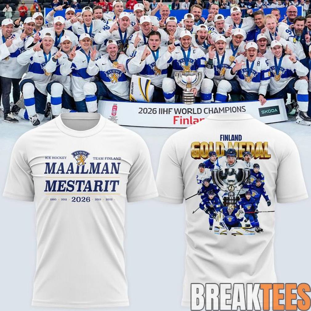 Finland 2026 IIHF World Champions Leijonat Maailmanmestarit 2026 Shirt
