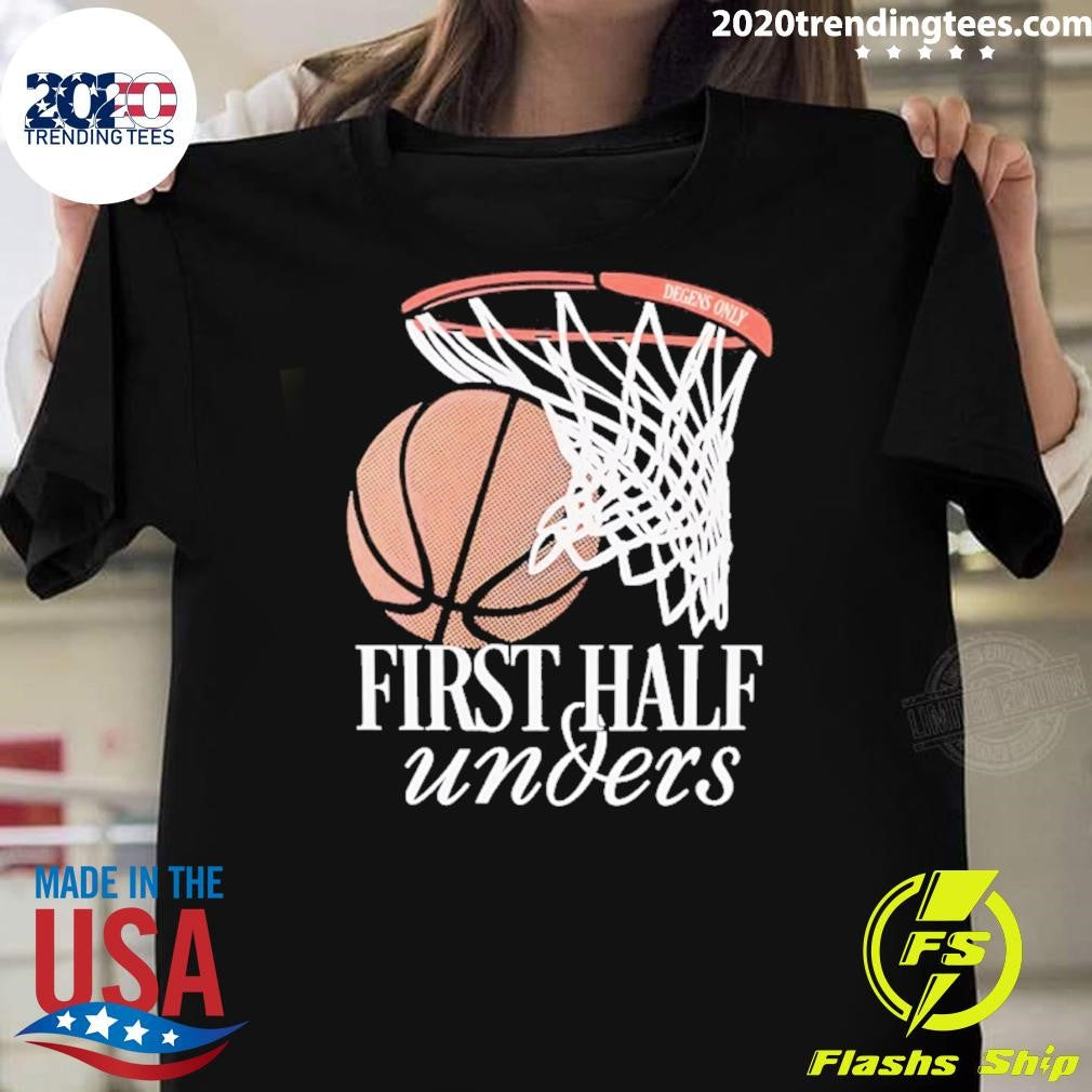 First Half Unders Campus Tour Basketball Shirt
