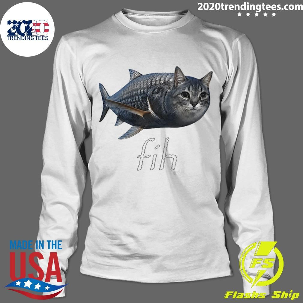Fish X Cat Fih Funny Shirt