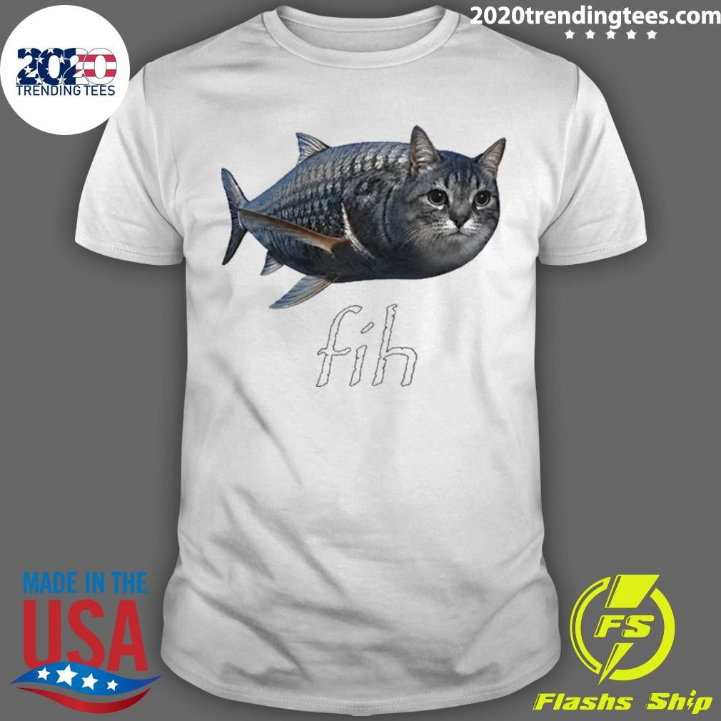 Fish X Cat Fih Funny Shirt