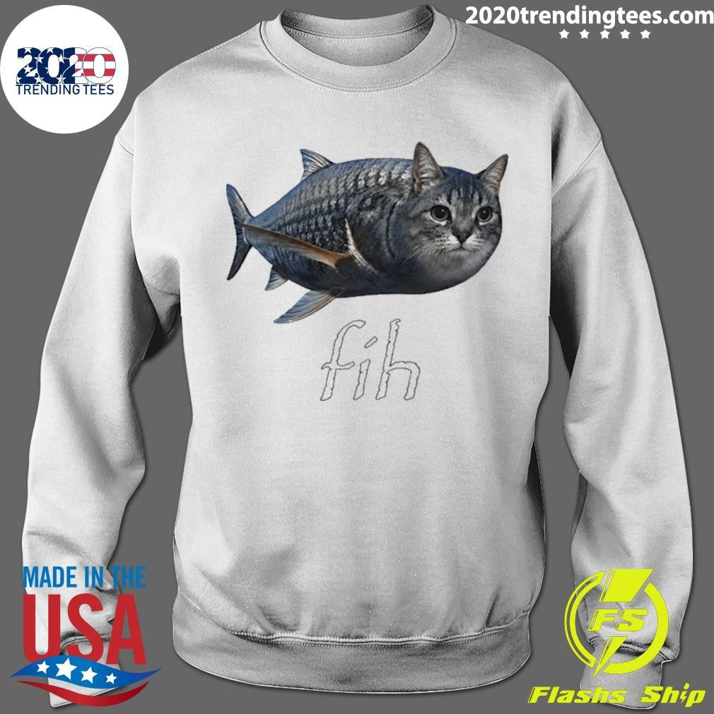 Fish X Cat Fih Funny Shirt