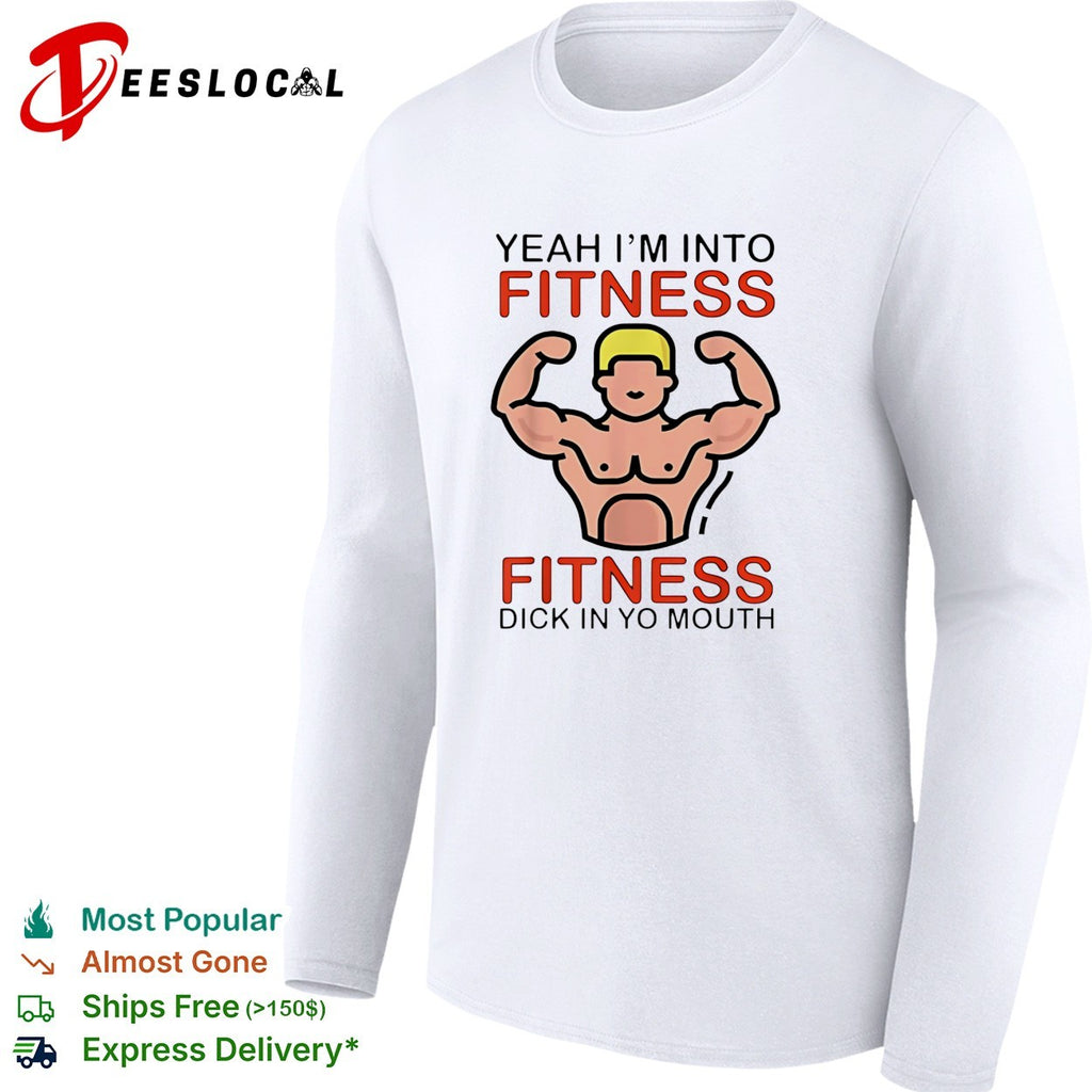 Fitness gym humor adult quote bold graphic shirt