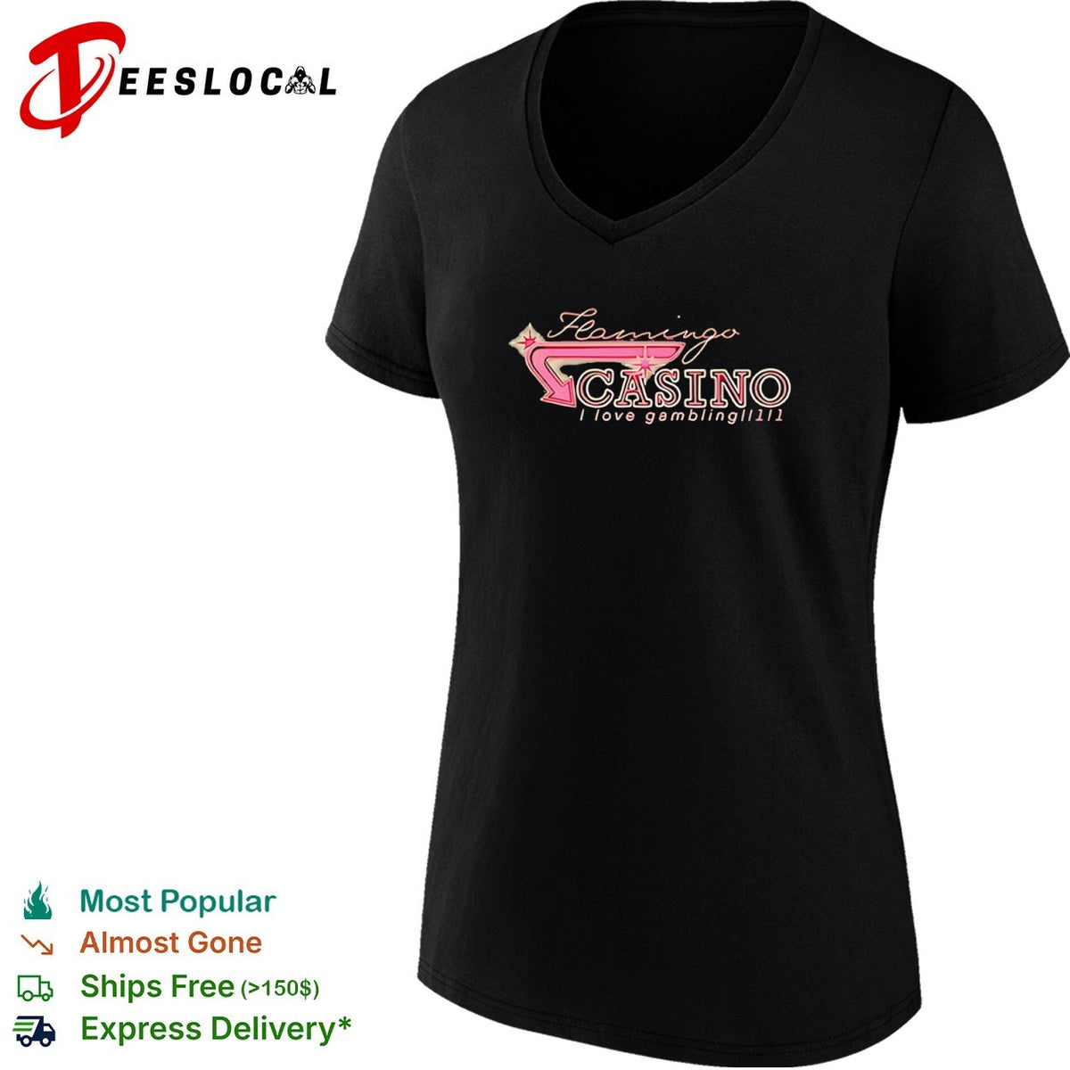Flamingo Casino I love gambling shirt