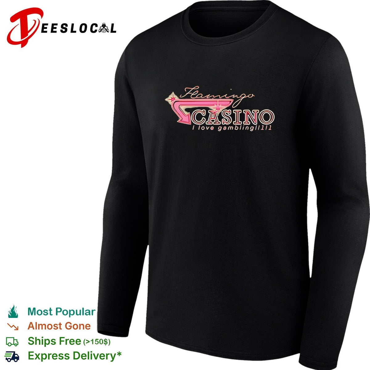 Flamingo Casino I love gambling shirt