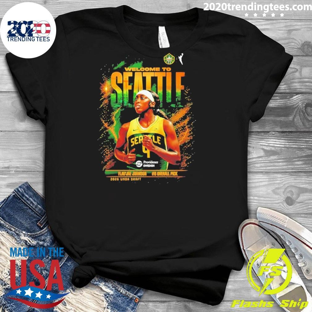 Flau’jae Johnson Seattle Storm Inspired Wnba Basketball Shirt