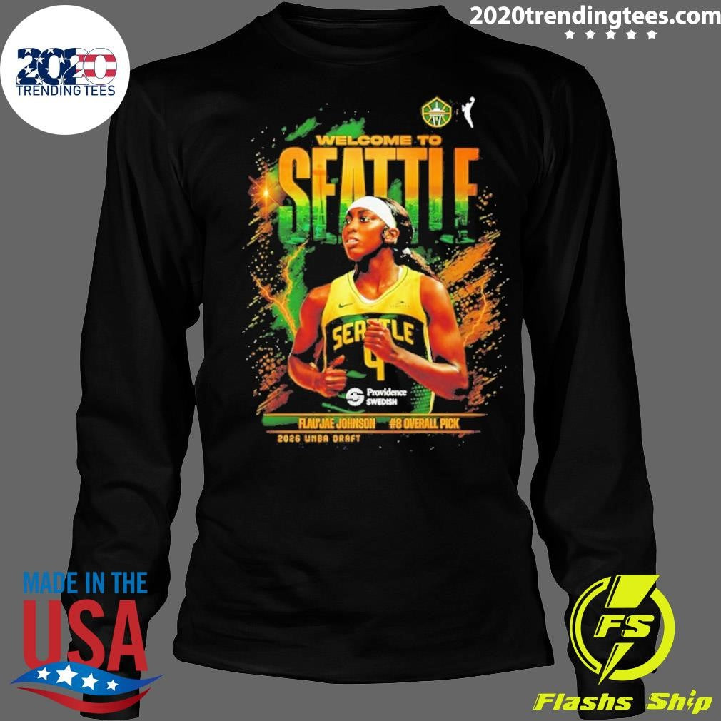 Flau’jae Johnson Seattle Storm Inspired Wnba Basketball Shirt