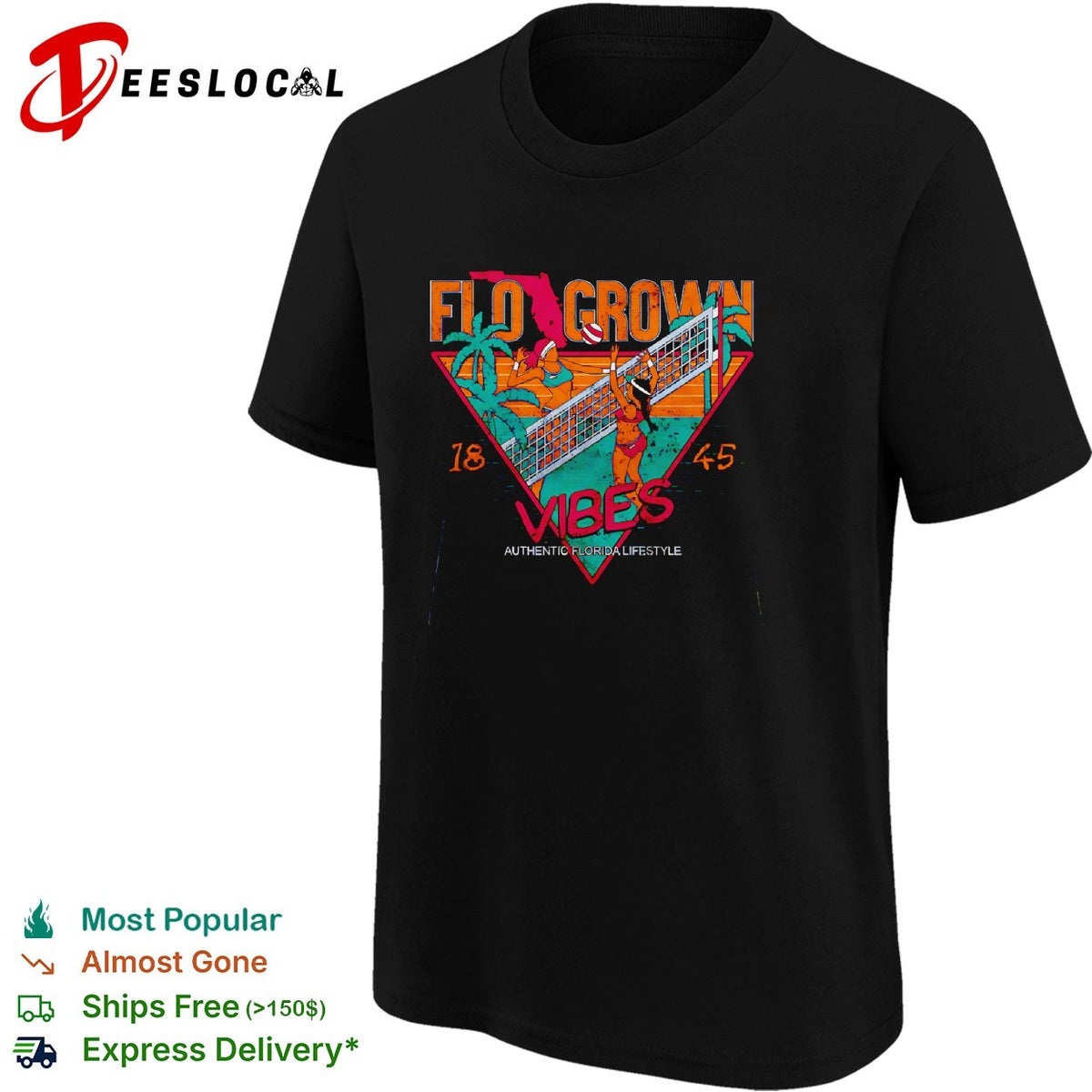Flo Grown vibes 1845 athletic lifestyle basketball triangle shirt