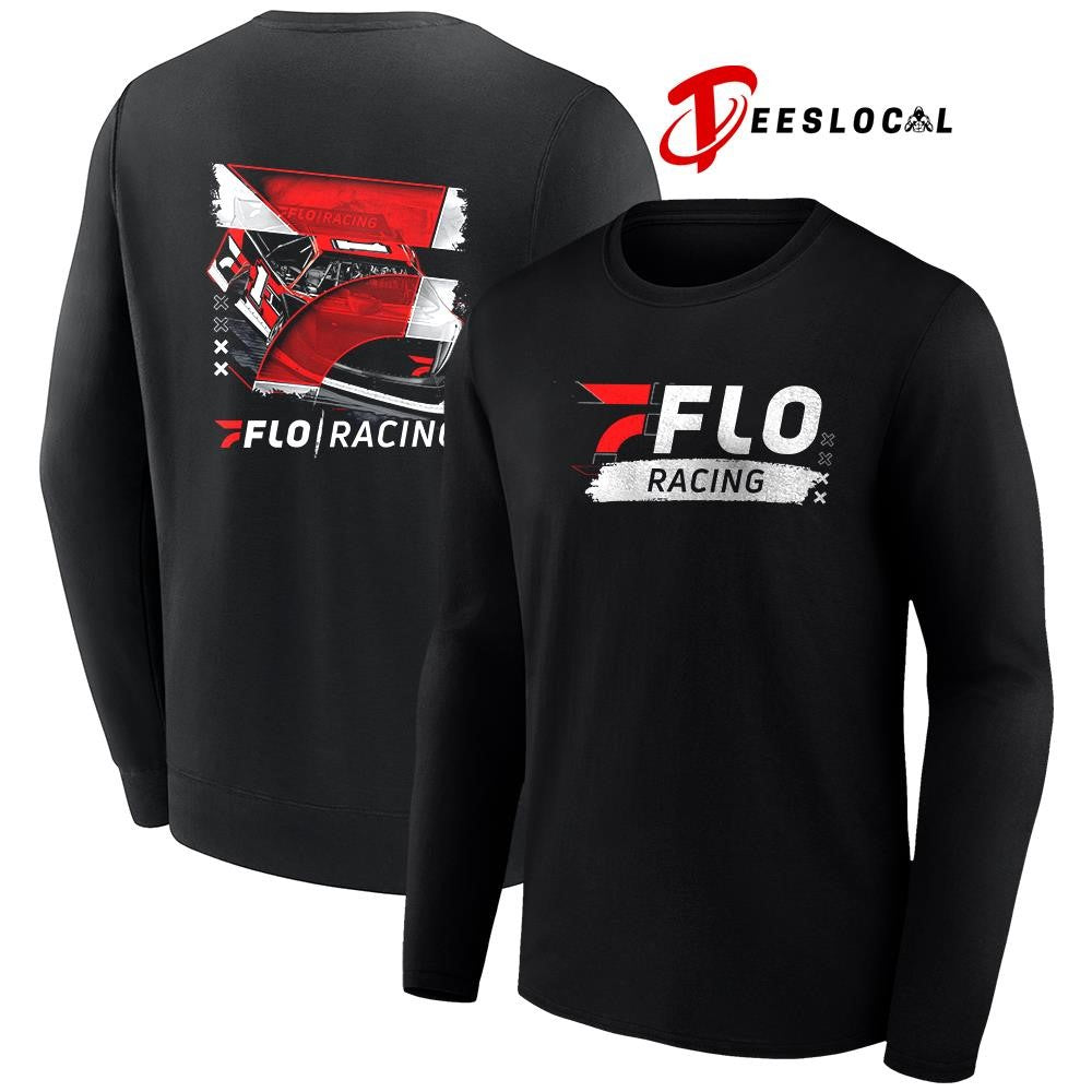 Flo racing car racing graphic shirt