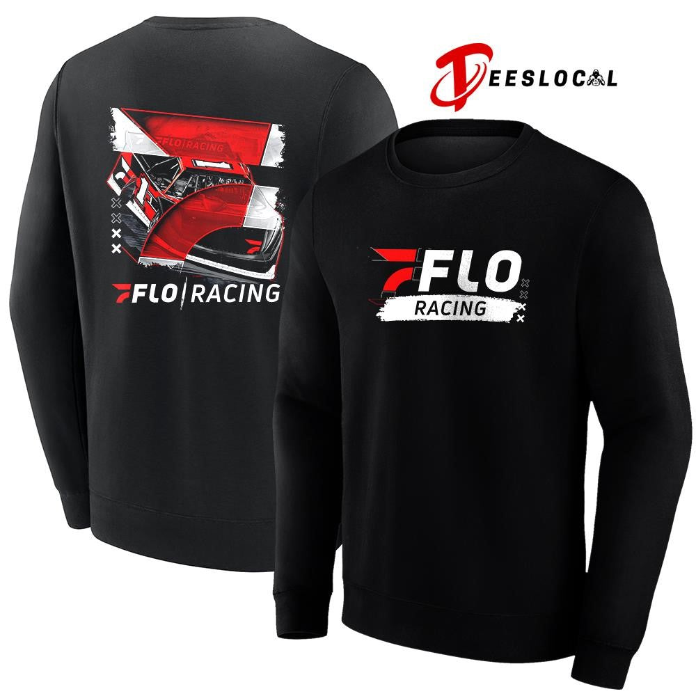 Flo racing car racing graphic shirt