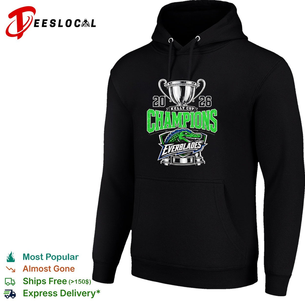 Florida Everblades 20 26 Kelly Cup Champions Gator Hockey Team Logo Sport Shirt
