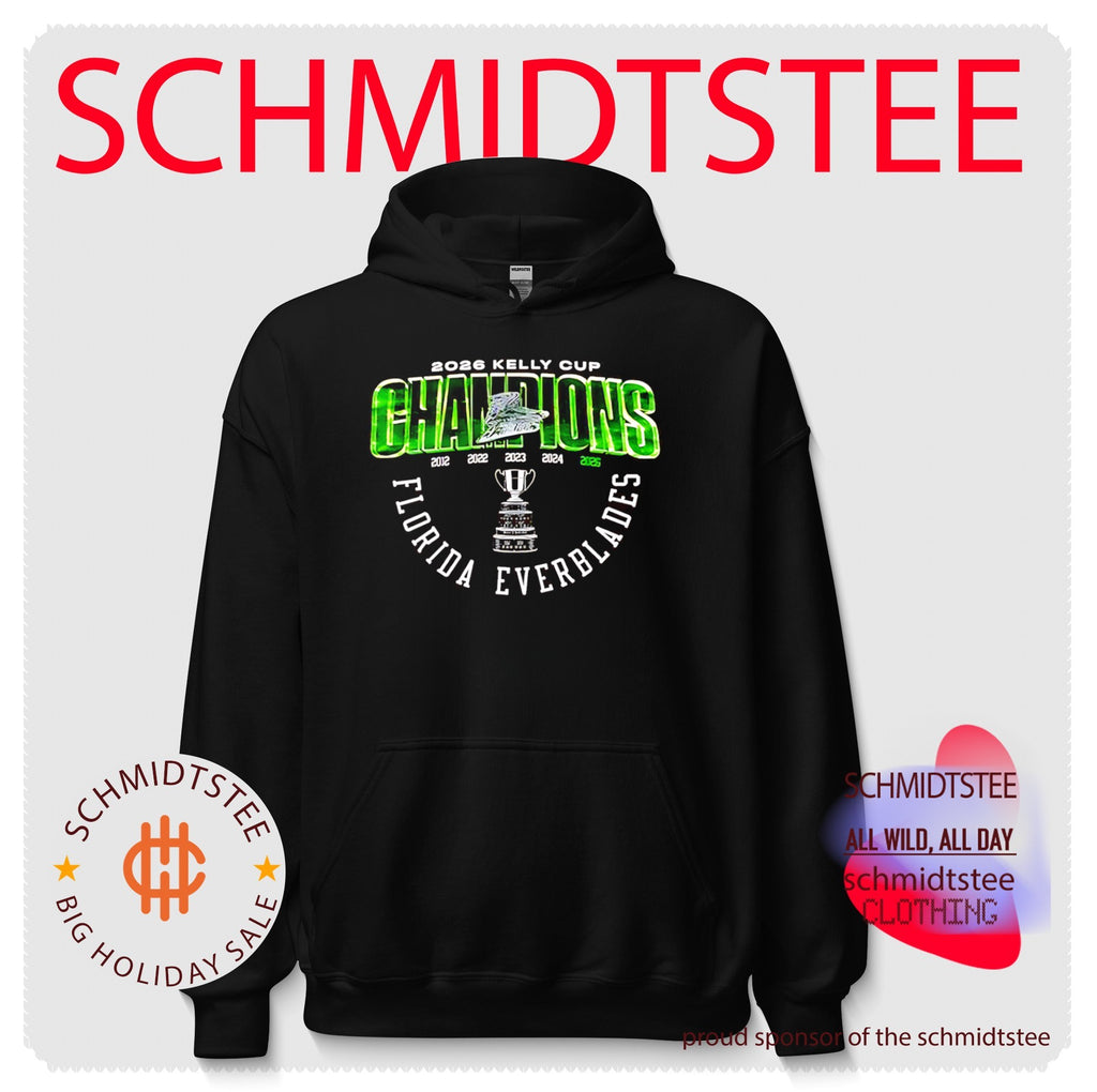 Florida Everblades 2026 Kelly Cup Champions trophy shirt