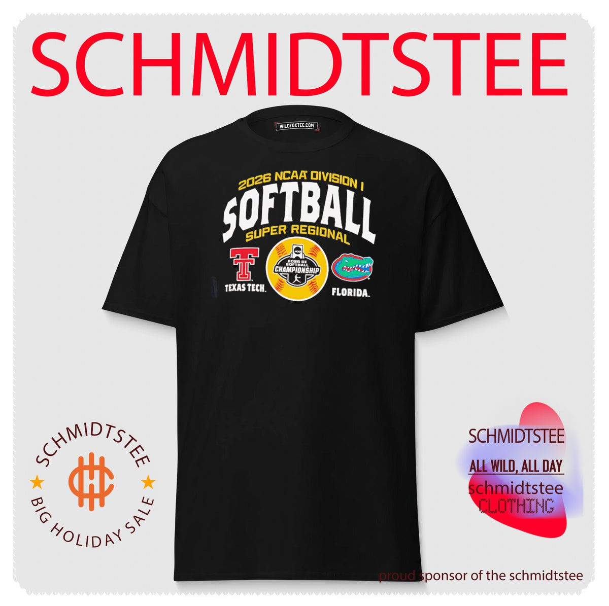 Florida Gators vs. Texas Tech Red Raiders 2026 NCAA Softball Super Regional Matchup shirt
