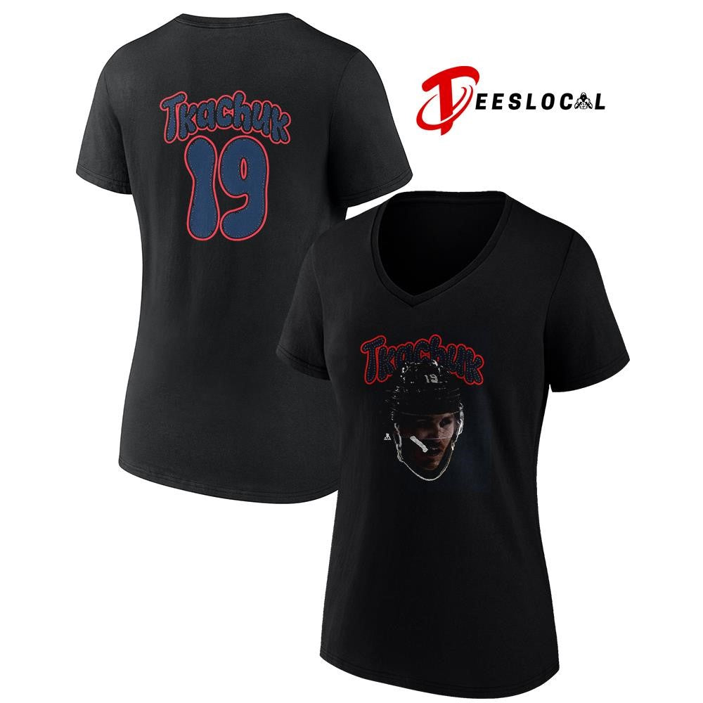 Florida Panthers Matthew Tkachuk portrait name and number shirt