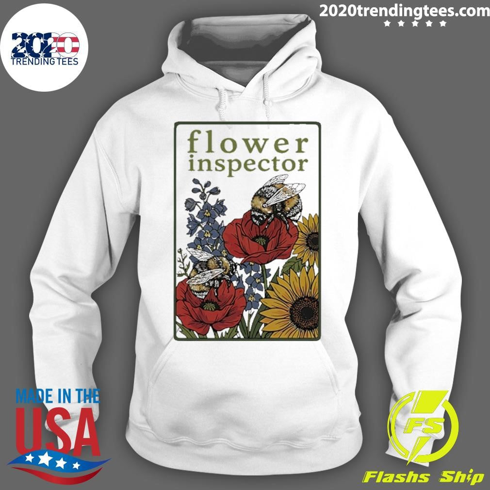 Flower Inspector Bee Art Shirt