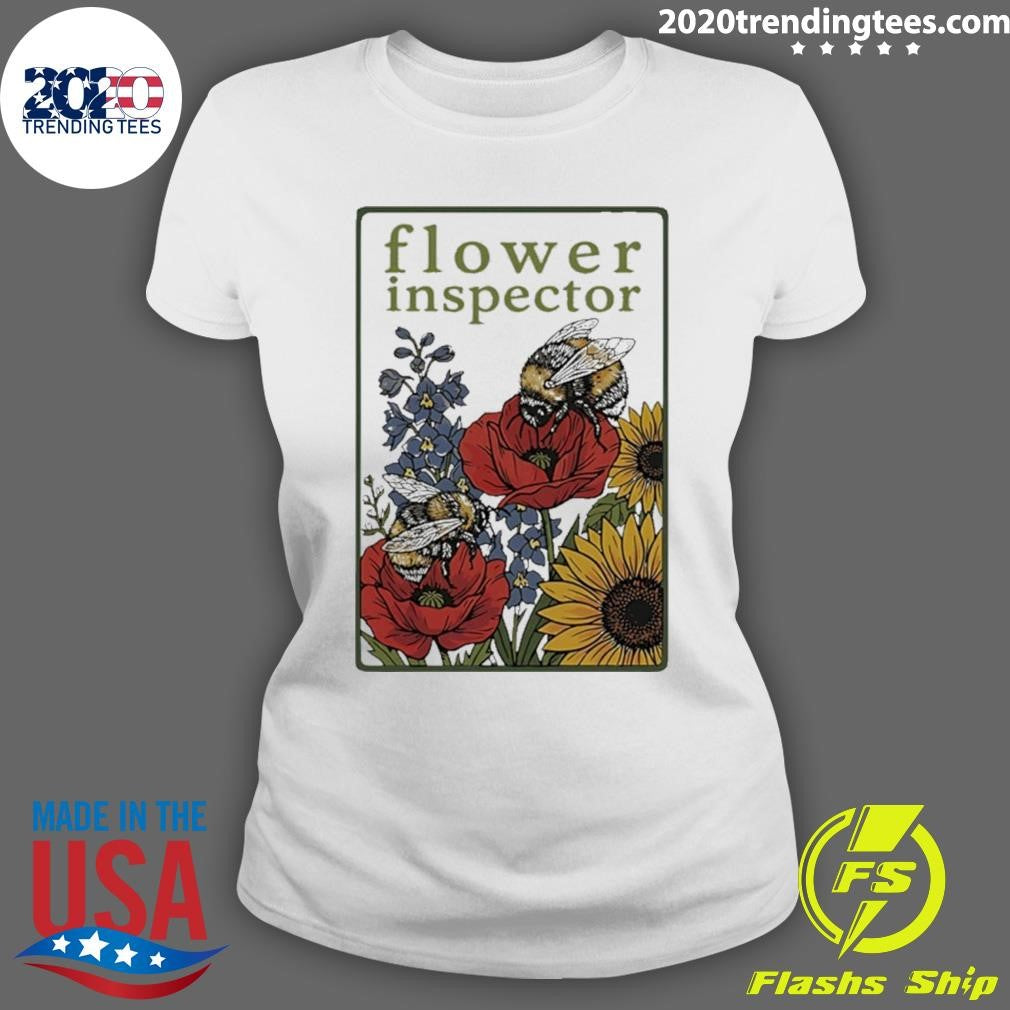 Flower Inspector Bee Art Shirt