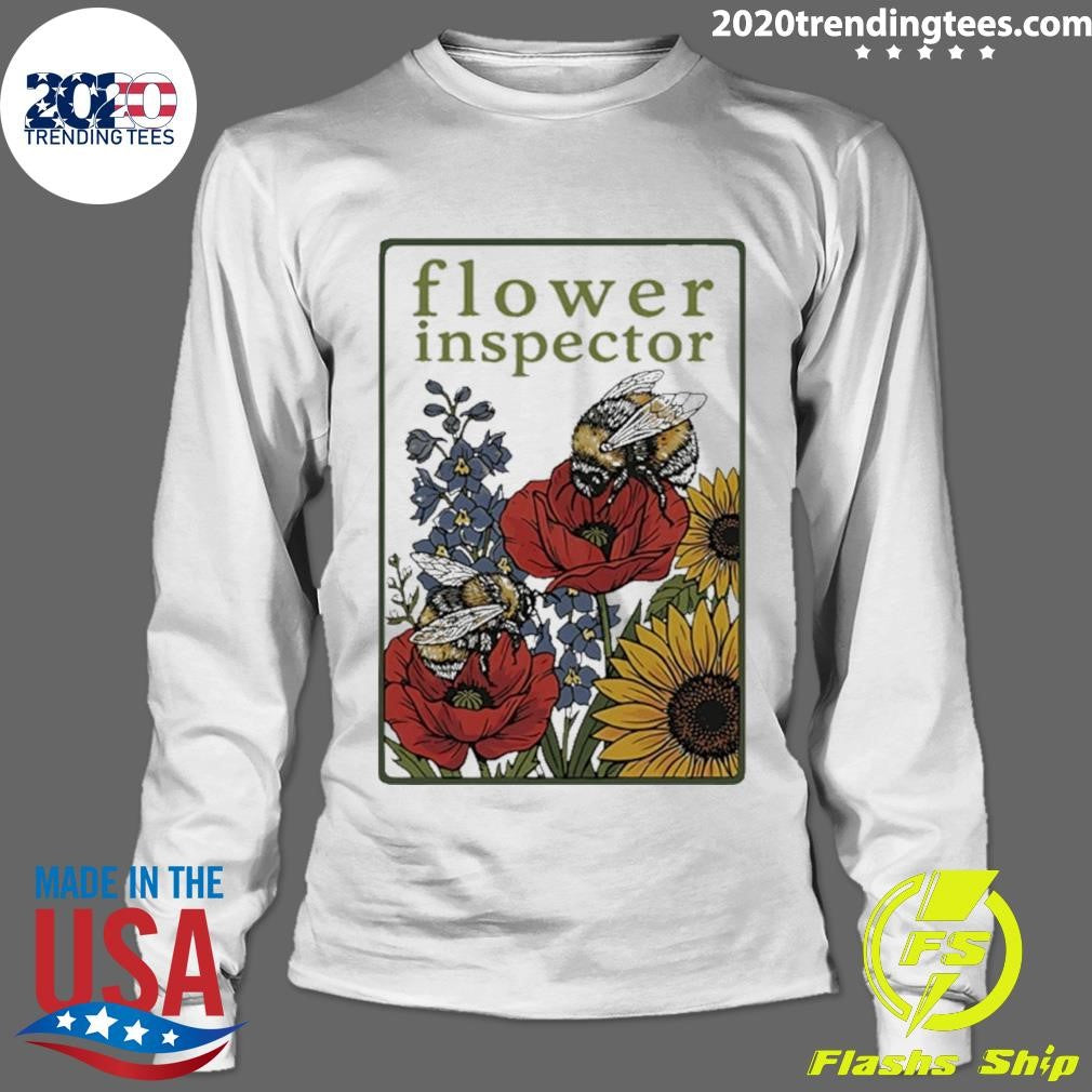 Flower Inspector Bee Art Shirt