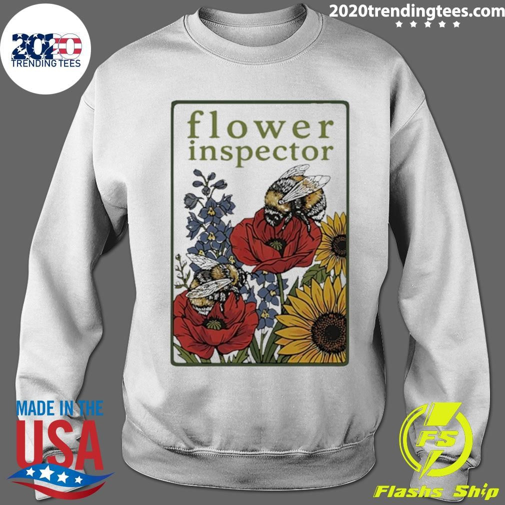 Flower Inspector Bee Art Shirt