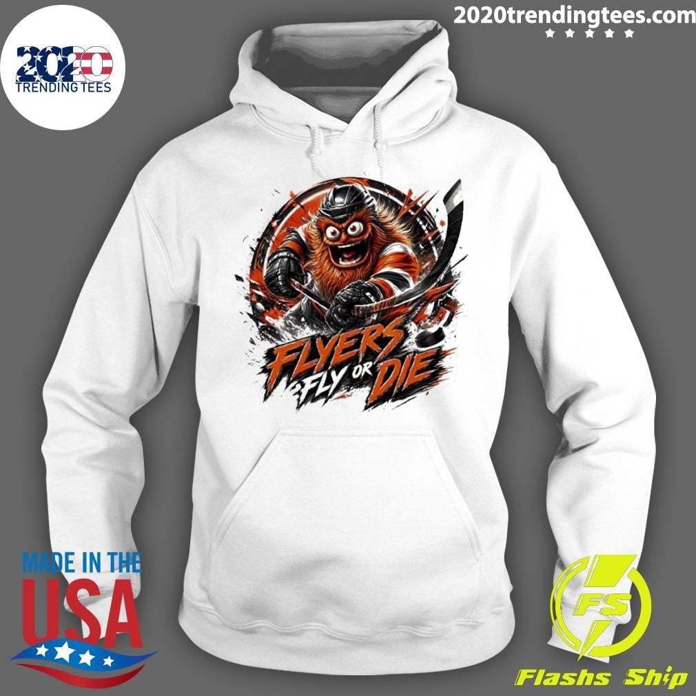 Flyers Hockey Gritty Flyers Fly Or Die Nhl 2026 Shirt