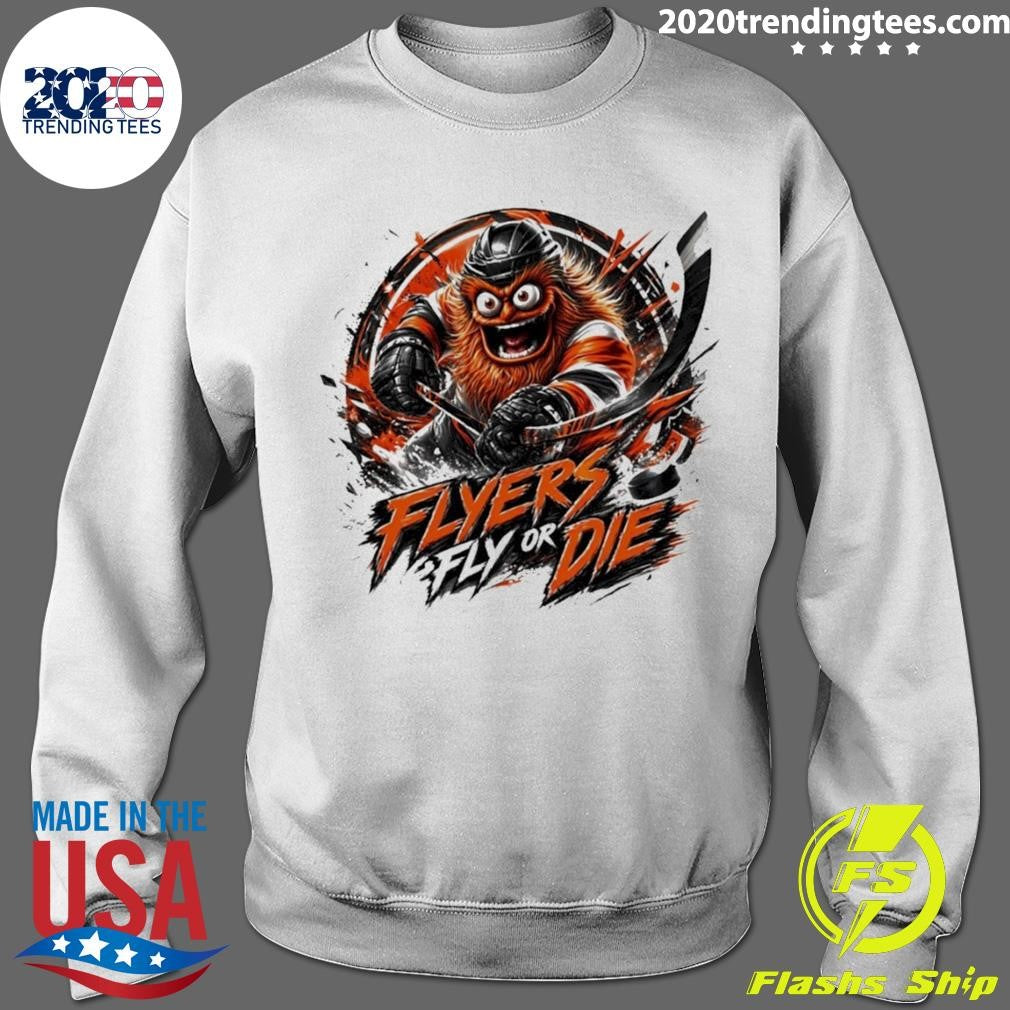 Flyers Hockey Gritty Flyers Fly Or Die Nhl 2026 Shirt