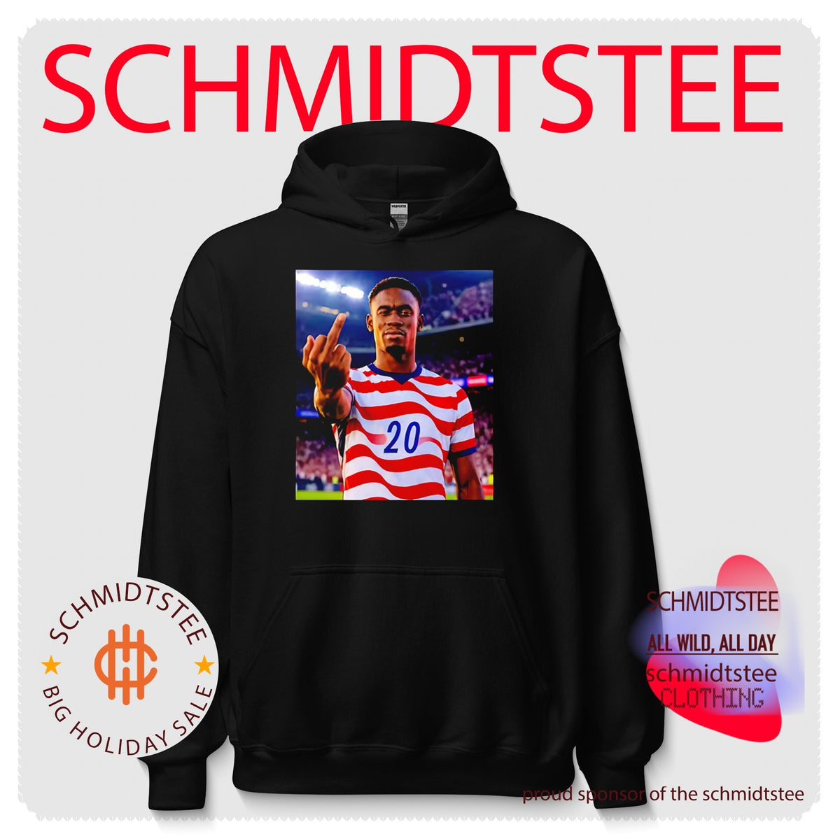 Folarin Balogun USA Soccer middle finger shirt