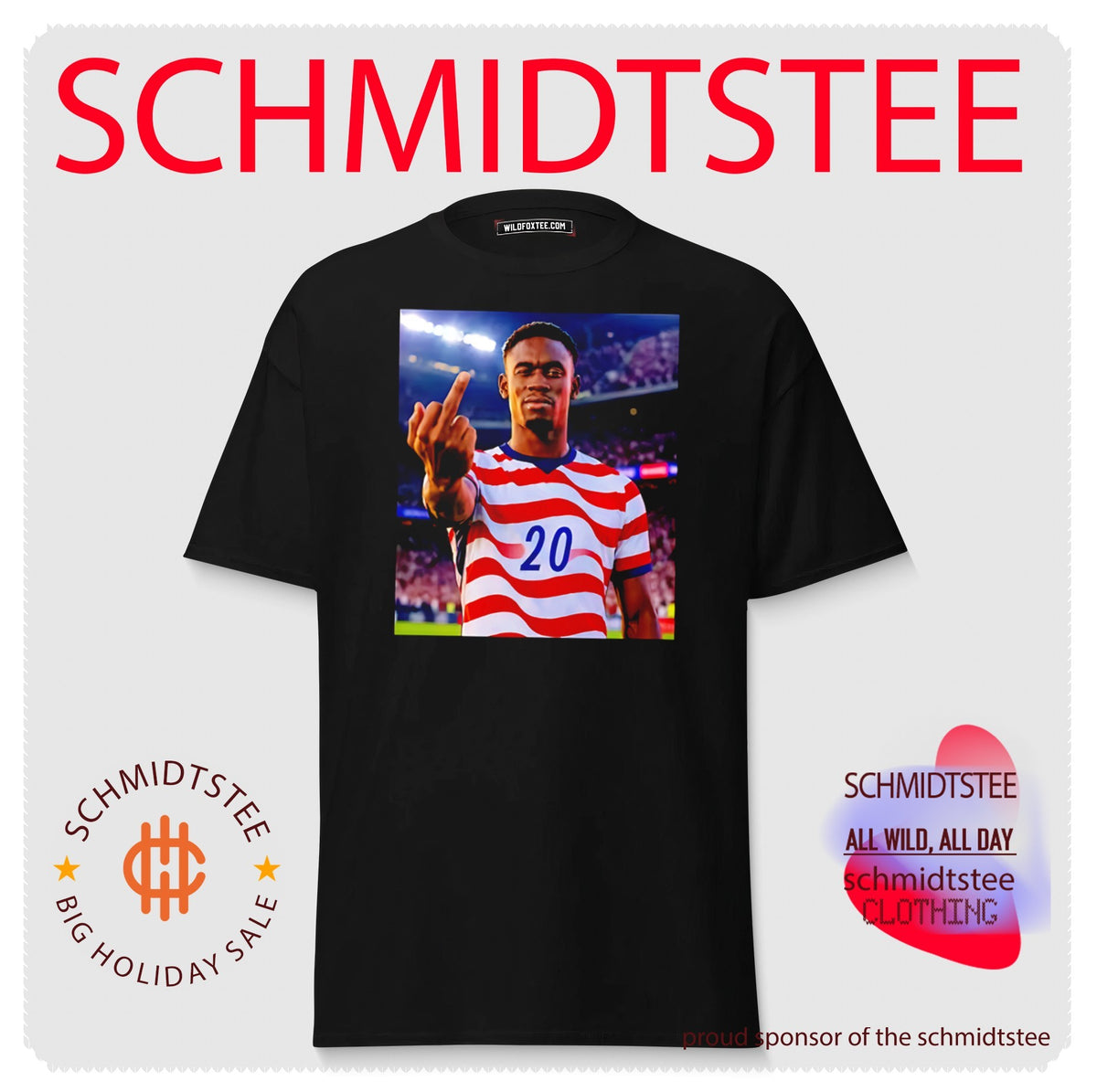 Folarin Balogun USA Soccer middle finger shirt