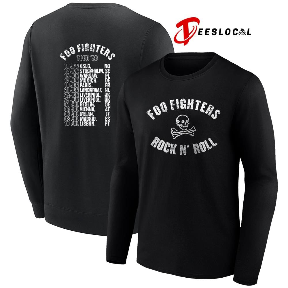 FooFightersRockn’skeletontourdatesscheduleshirt