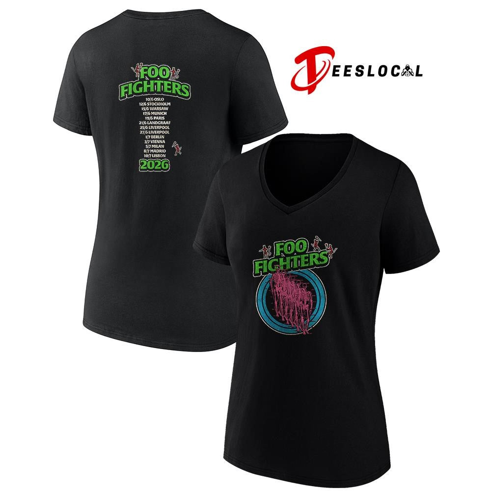 FooFightersTakeCovertourEuropeandUKneonskeletondatesscheduleshirt