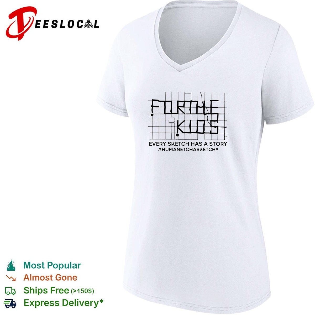For the kids every sketch has a story human Etch A Sketch grid art shirt