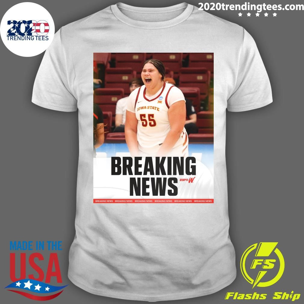 Former Iowa State center Audi Crooks has committed to Oklahoma State, she announced on social media Shirt