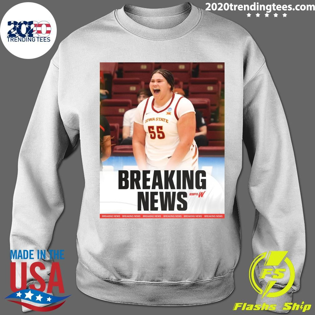 Former Iowa State center Audi Crooks has committed to Oklahoma State, she announced on social media Shirt