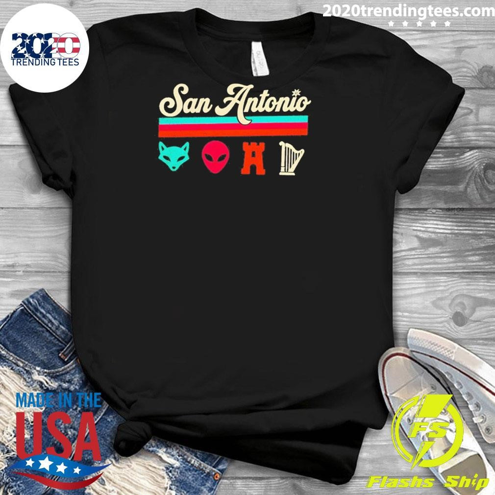 Fox Alien Castle Harper Go Spurs Go San Antonio Spurs Basketball Nba 2026 Shirt
