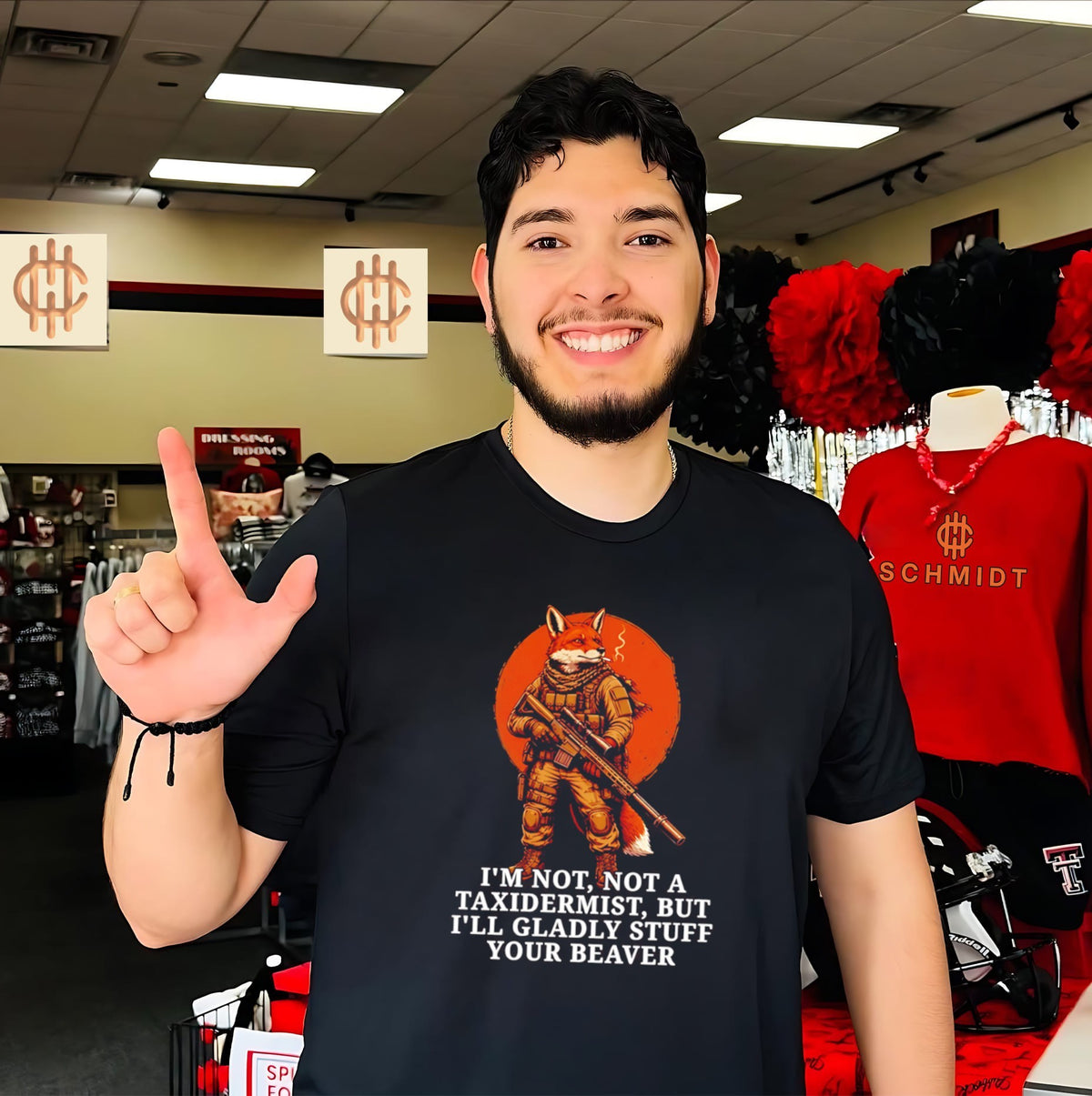 Fox soldier I’m not a taxidermist but I’ll gladly stuff your beaver shirt