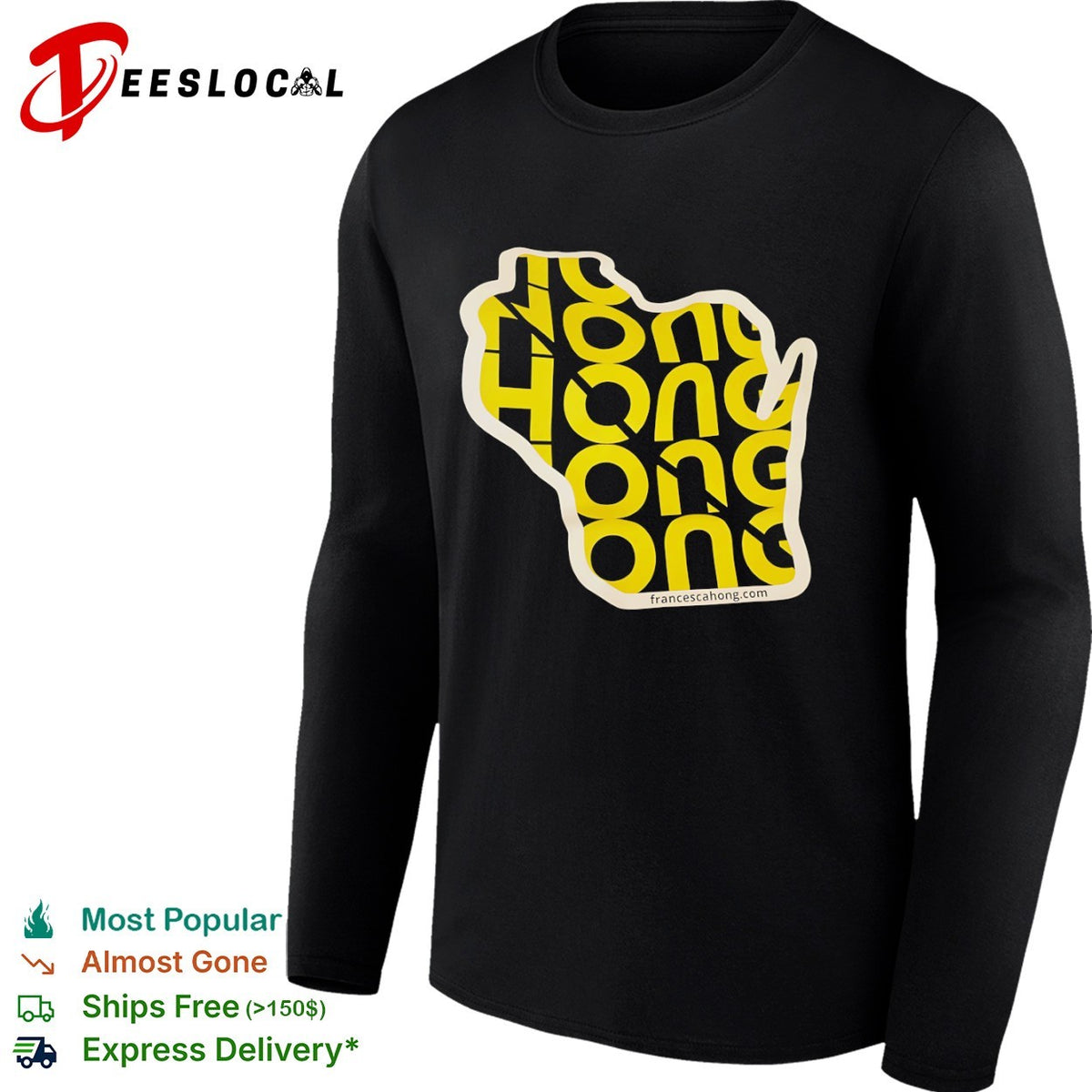 Francesca Hong Wisconsin State Map shirt