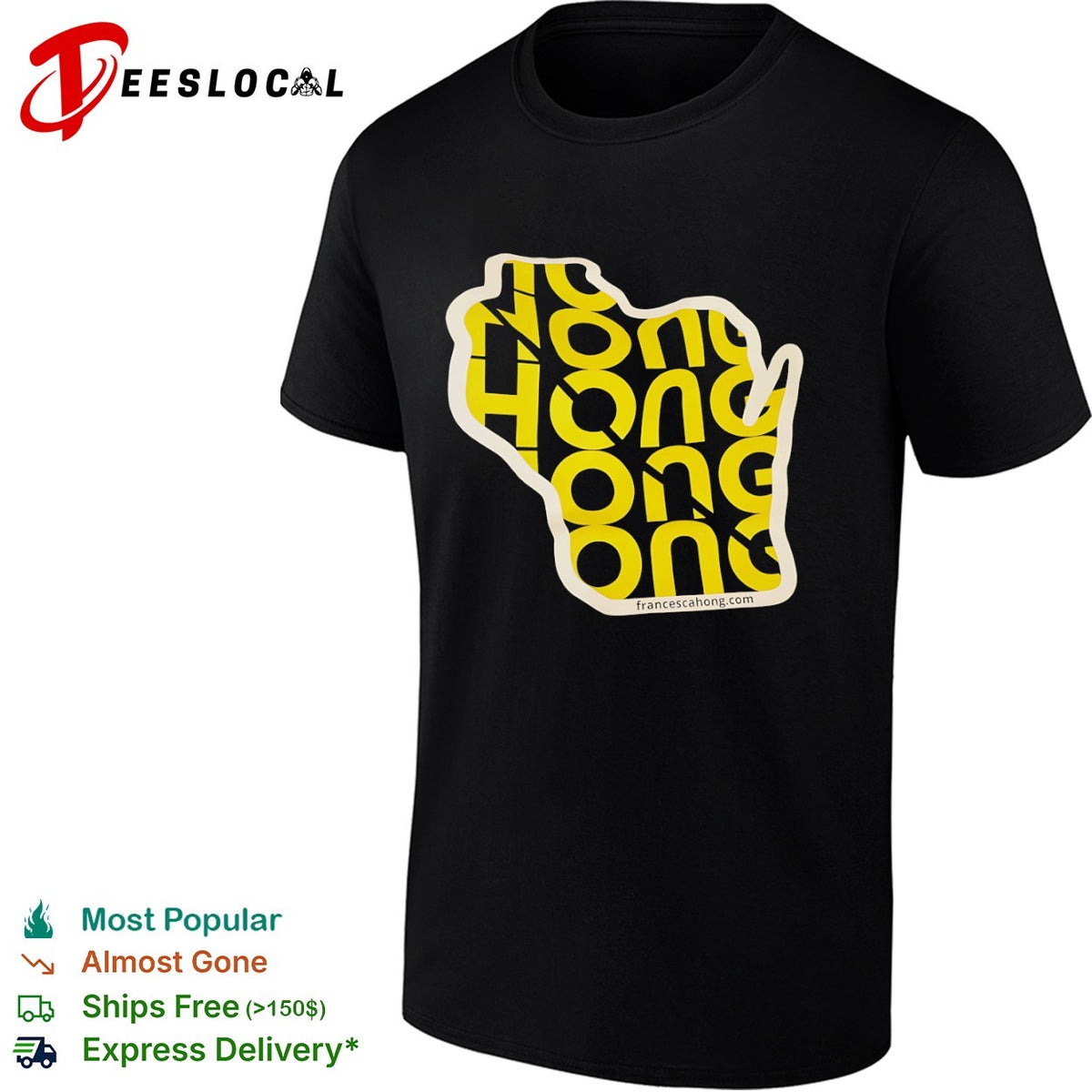 Francesca Hong Wisconsin State Map shirt