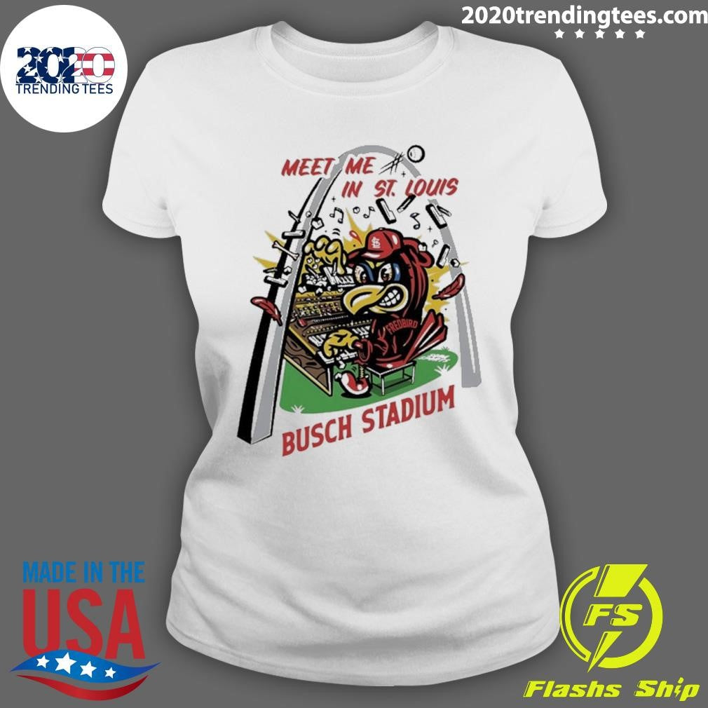Fredbird Meet Me In St. Louis Busch Stadium Shirt