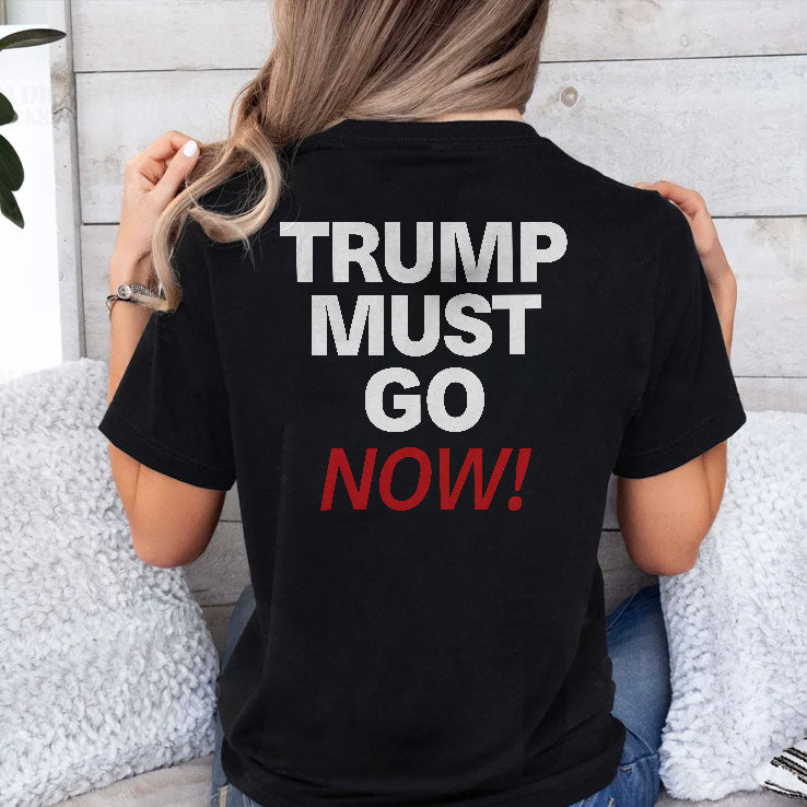 Free DC Trump Must Go Now T Shirt
