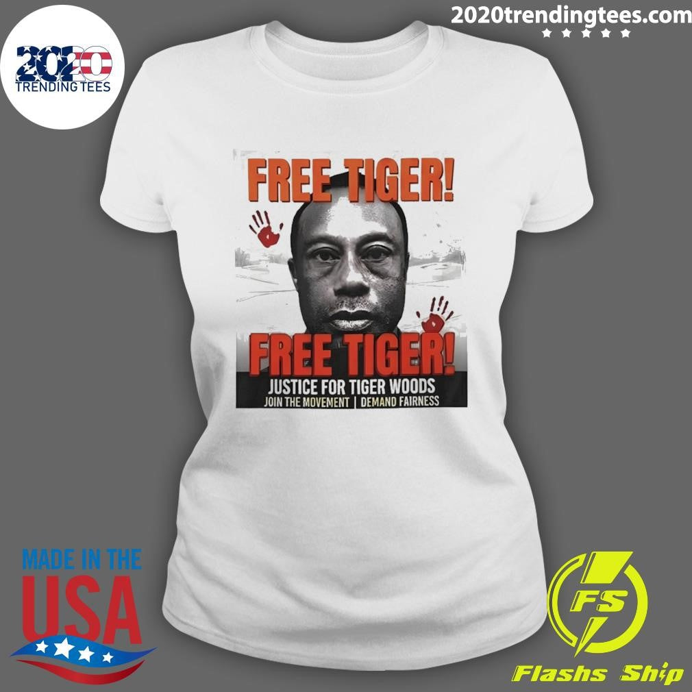 Free Tiger Woods Justice For Tigers Woods Shirt