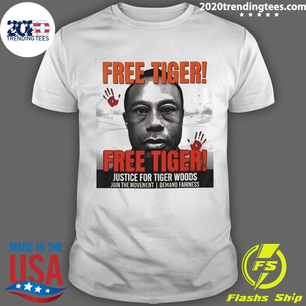 Free Tiger Woods Justice For Tigers Woods Shirt