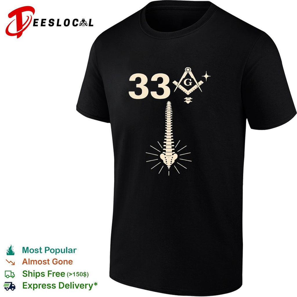 Freemason 33 spine bone shirt