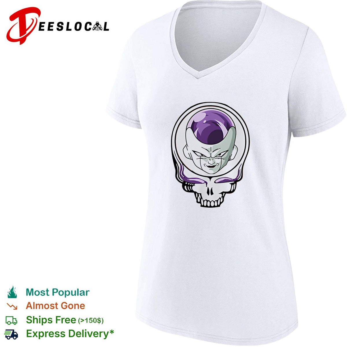 Frieza x Grateful Dead Skull shirt