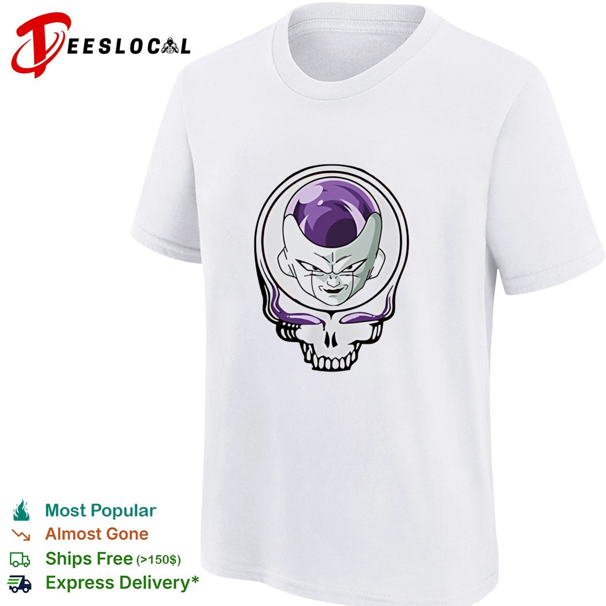 Frieza x Grateful Dead Skull shirt