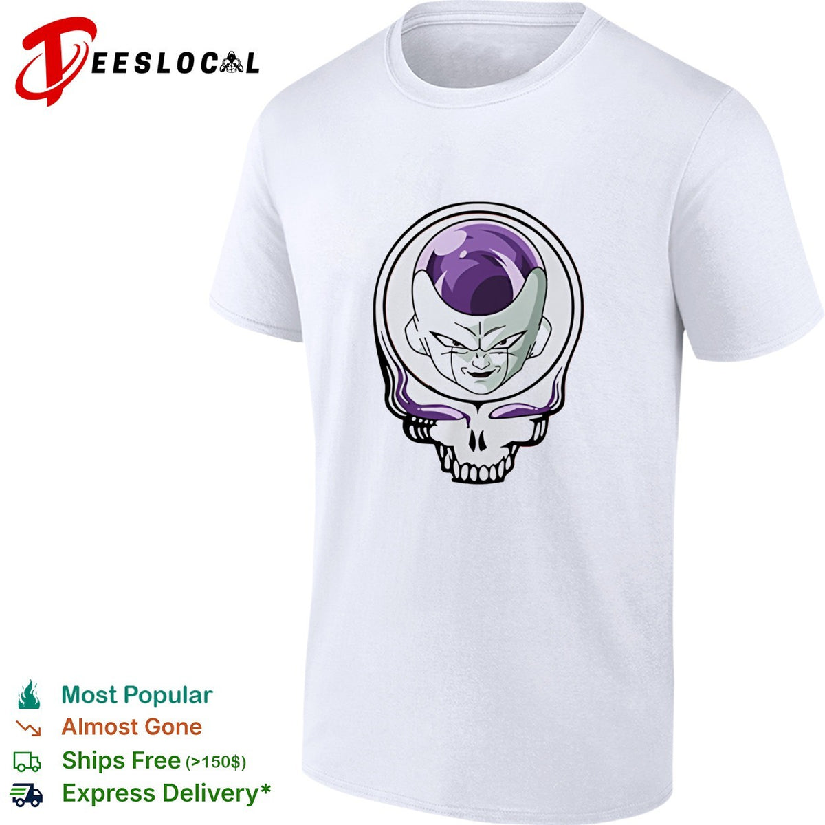 Frieza x Grateful Dead Skull shirt