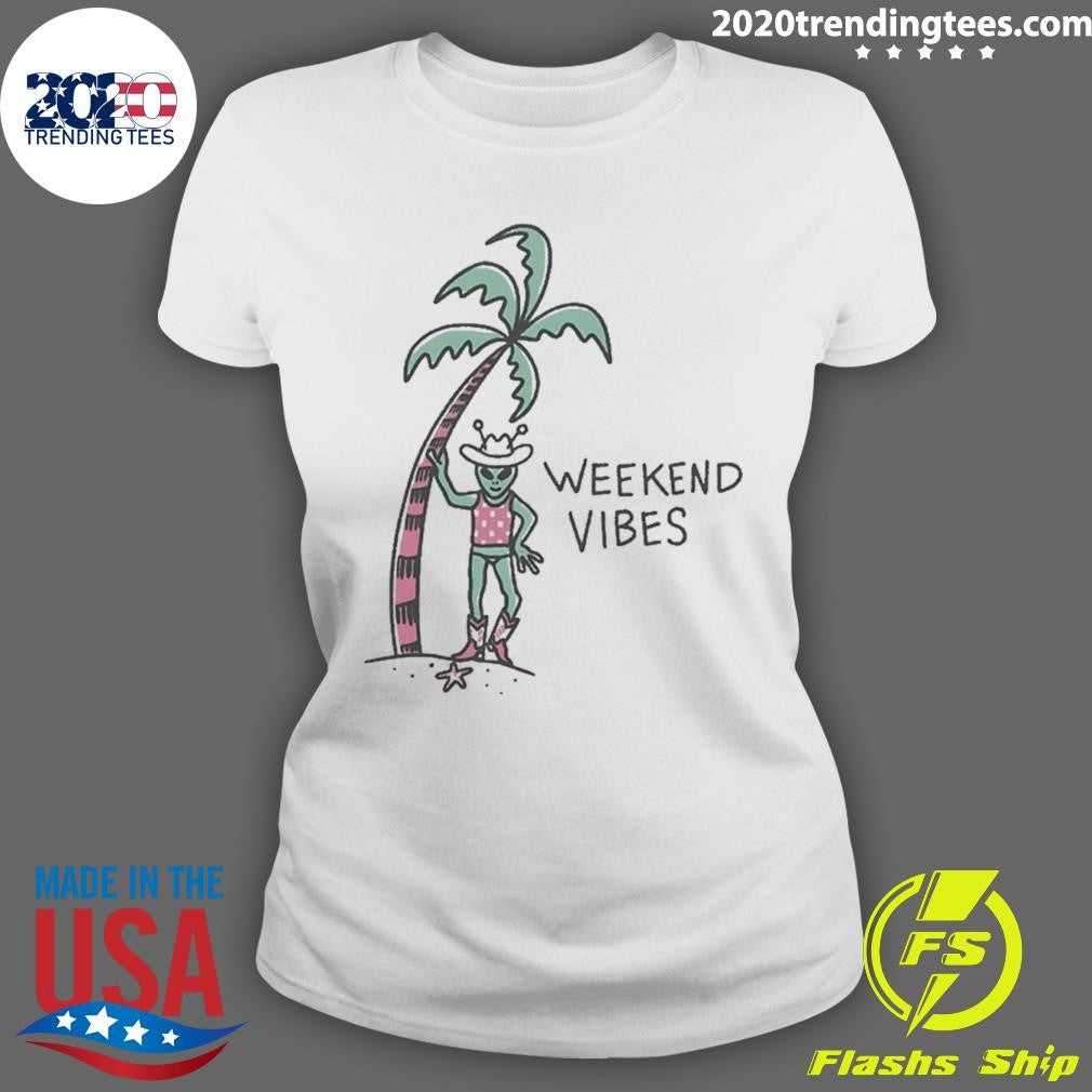 Frog Alien Weekends Vibes Shirt