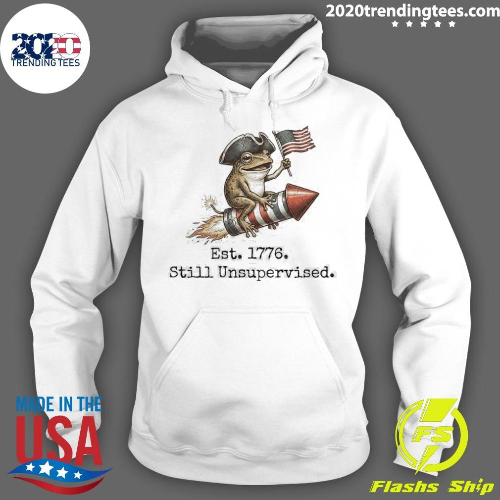 Frog Est 1776 Still Unsupervised American 250th Anniversary Shirt