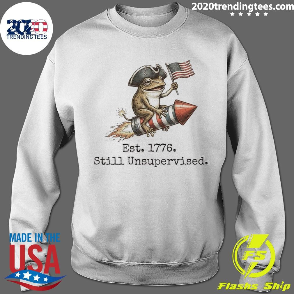 Frog Est 1776 Still Unsupervised American 250th Anniversary Shirt