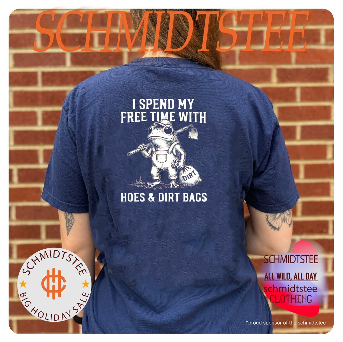 Frog I spend my free time with hoes & dirt bags shirt