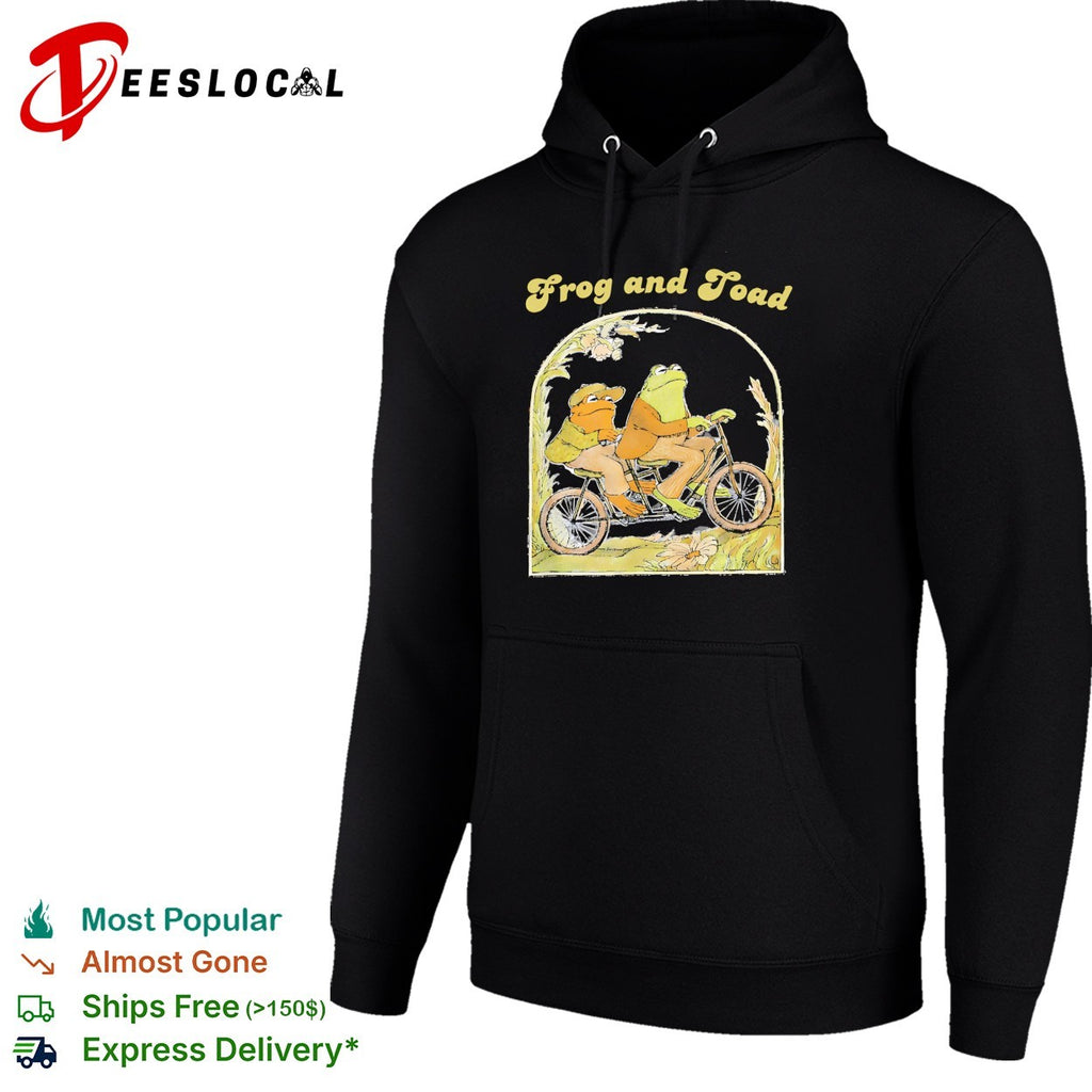 Frog and Toad on a tandem bicycle illustration classic children book story shirt