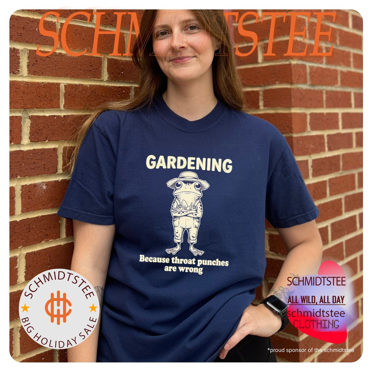 Frog gardening because throat punches are wrong shirt