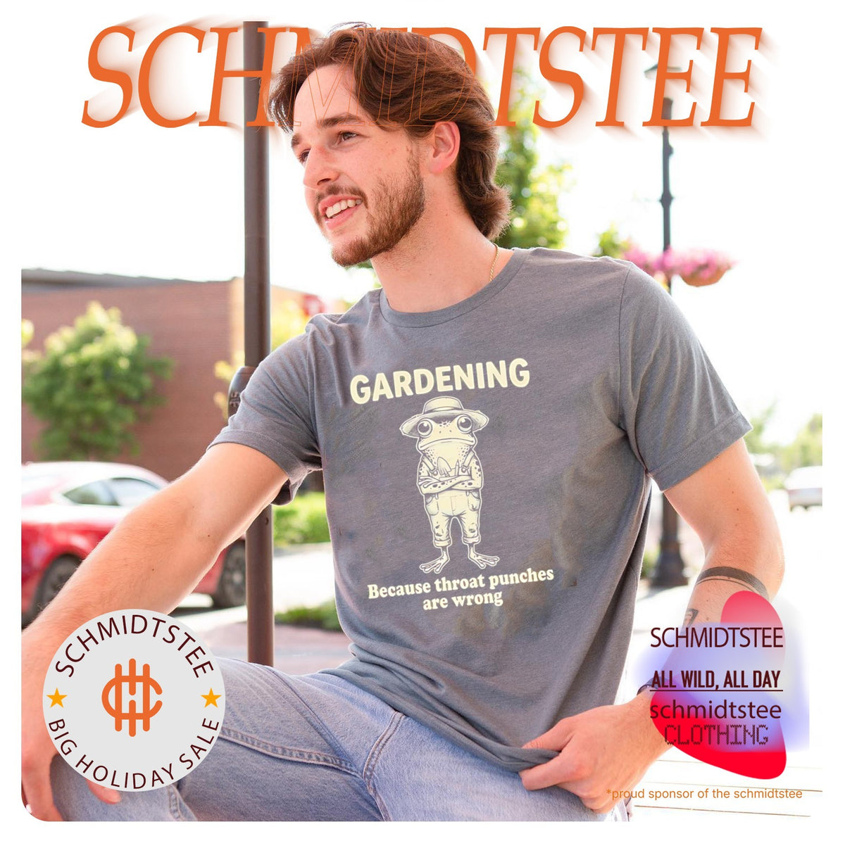 Frog gardening because throat punches are wrong shirt